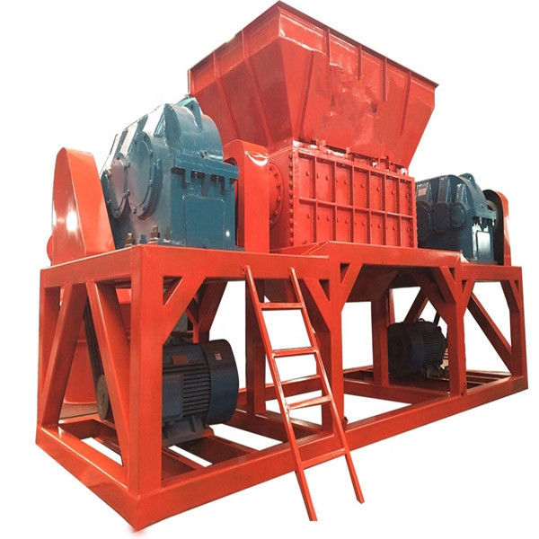 Double Shaft 2.2t 0.4T/H Waste Paper Crushing Machine